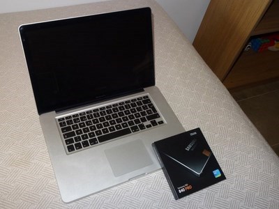 Instalación de una Samsung SSD 840 Pro en un MacBook Pro Early 2011 con Mavericks 10.9.4